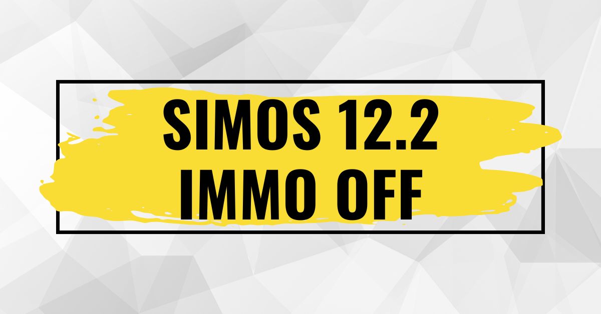 Simos 12.2 Immo Off